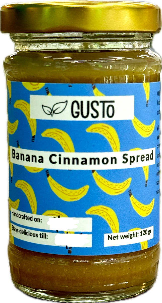 Gusto Banana Cinnamon Spread 120g Vegan District Malaysia