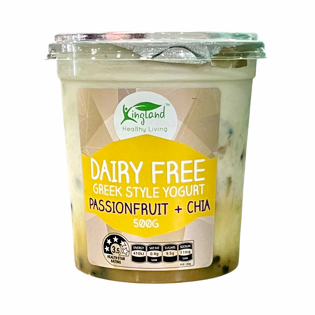 Kingland Dairy Free Greek Style YogurtPassionfruit & Chia VD Msia
