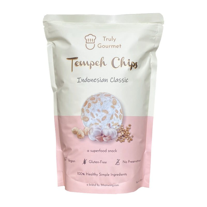Truly Gourmet Tempeh Chips Indonesian Classic 80g Vegan District