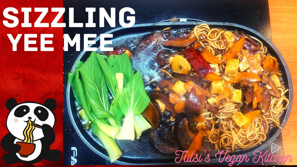 Sizzling Yee Mee- Food Court Style by Tulsi's Vegan Kitchen