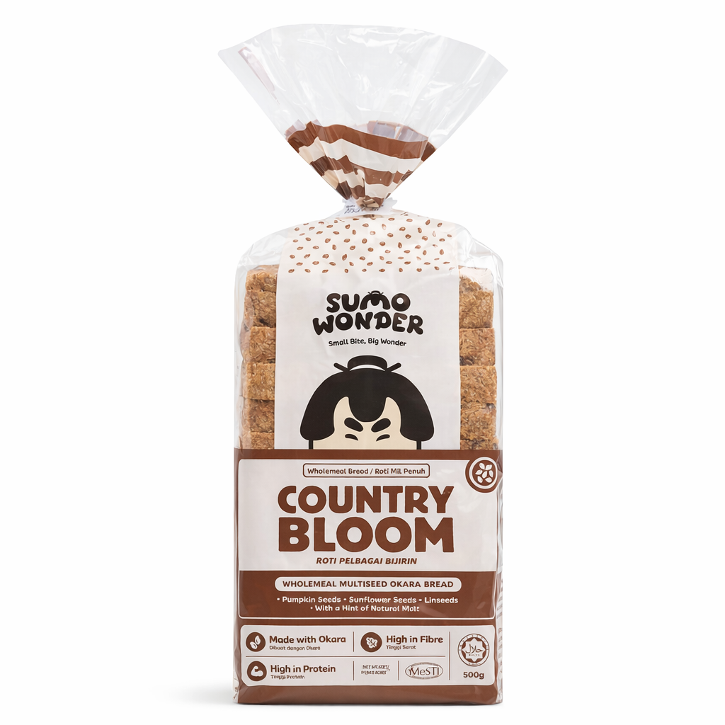 Sumo Wonder COUNTRY BLOOM Okara Bread 500g | Vegan District Malaysia
