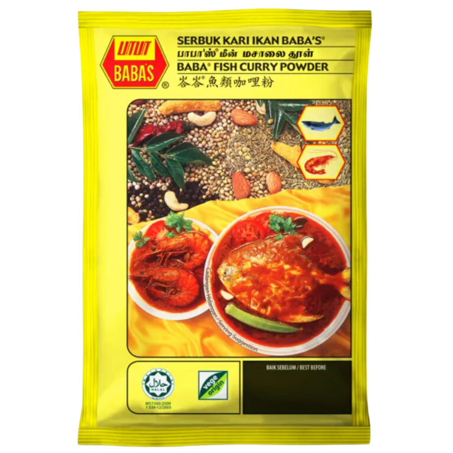 Baba's Fish Curry Powder 125g Vegan District Malaysia